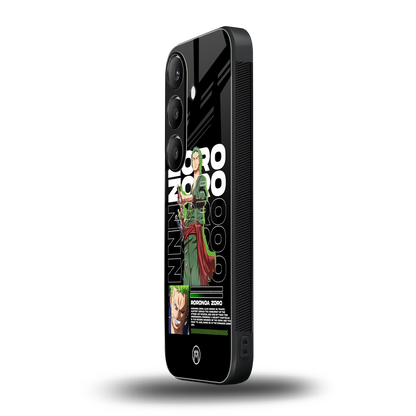 roronoa zoro back phone cover | glass case for samsung galaxy s24