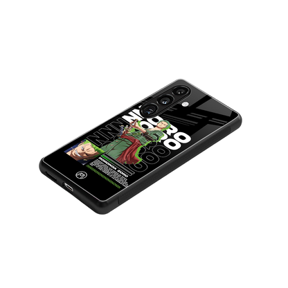 roronoa zoro back phone cover | glass case for samsung galaxy s24 plus