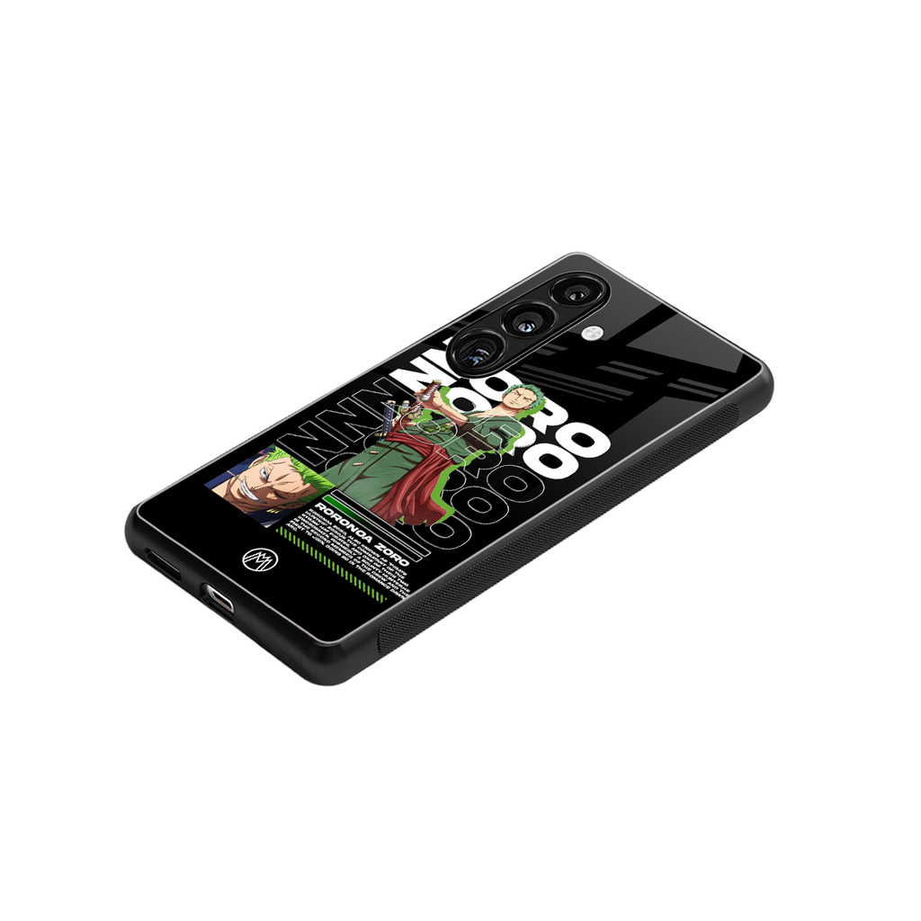 roronoa zoro back phone cover | glass case for samsung galaxy s23 plus