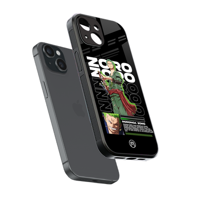roronoa zoro back phone cover | glass case for iphone 14