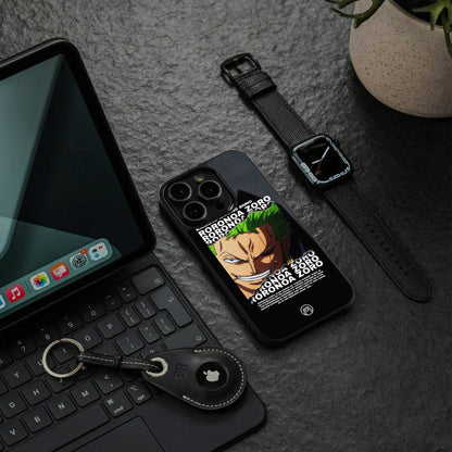 roronoa zoro anime back phone cover | glass case for samsung galaxy s24 ultra