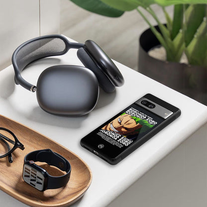 roronoa zoro anime back phone cover | glass case for iphone 16 pro