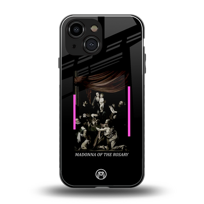 rosary icon back phone cover | glass case for iphone 13 mini