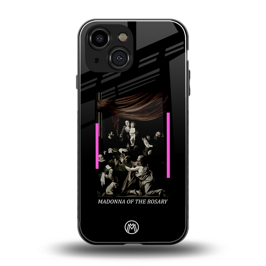 rosary icon back phone cover | glass case for iphone 13 mini