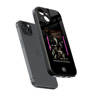 rosary icon back phone cover | glass case for iphone 13 mini