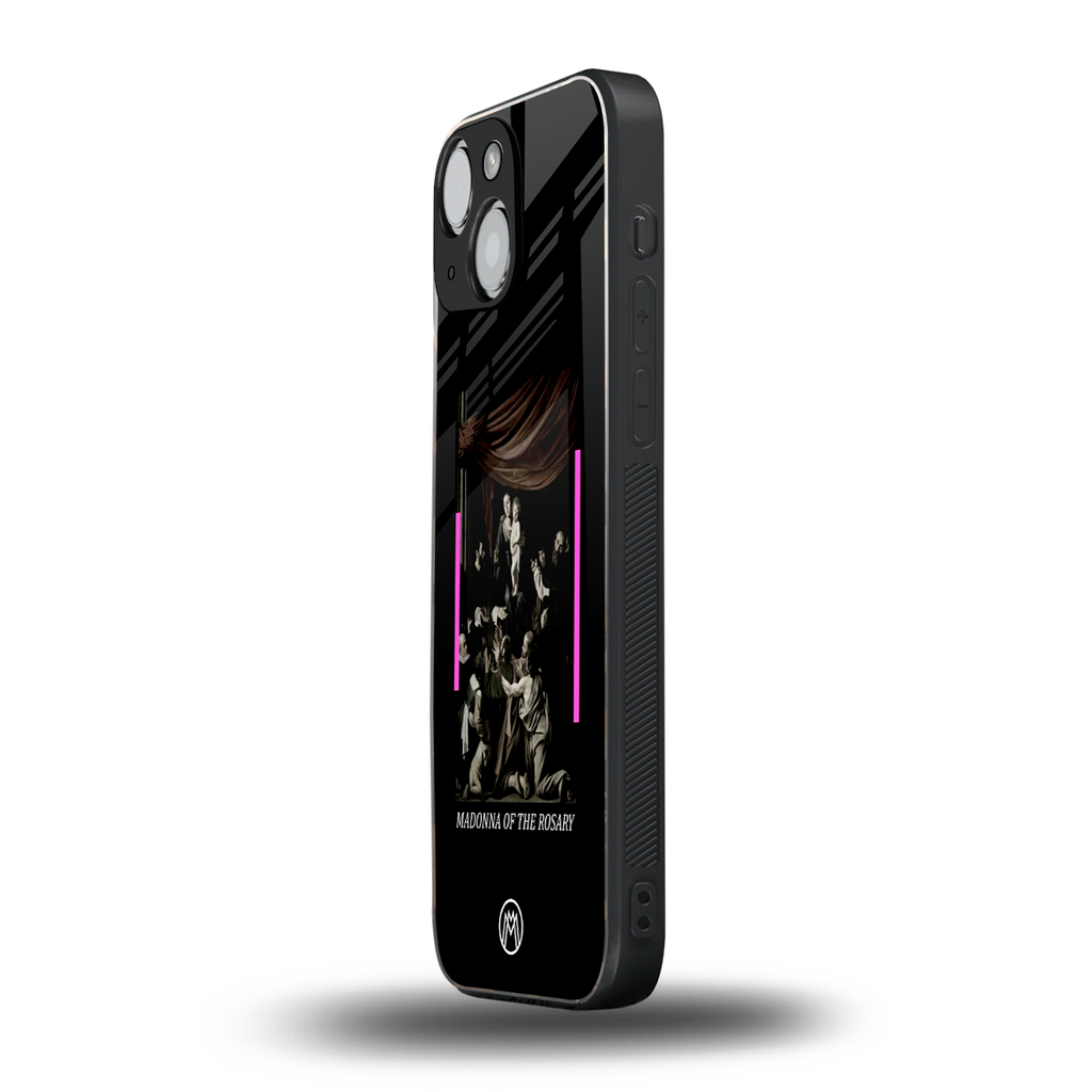 rosary icon back phone cover | glass case for iphone 13 mini