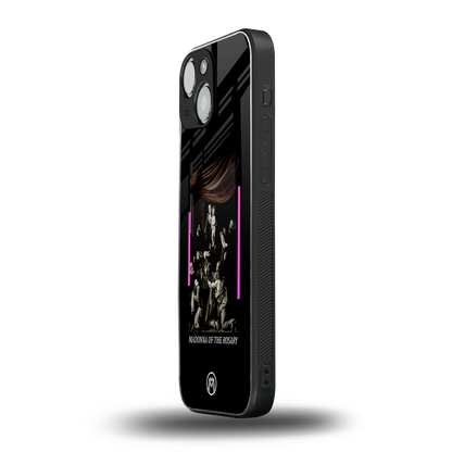 rosary icon back phone cover | glass case for iphone 13 mini