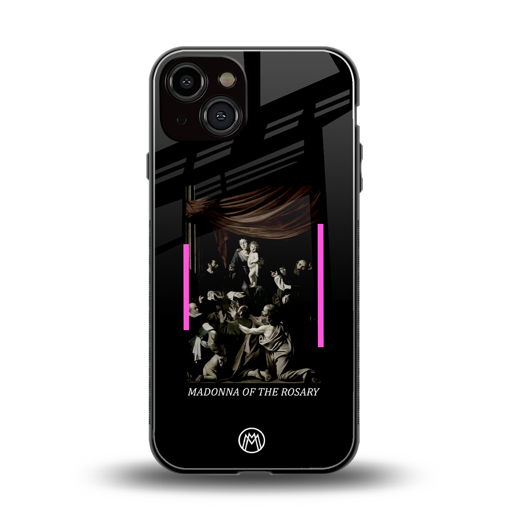 rosary icon back phone cover | glass case for iphone 13
