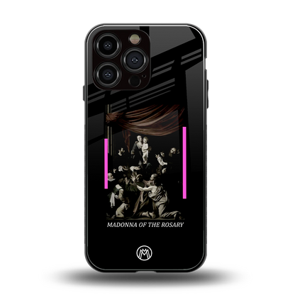 rosary icon back phone cover | glass case for iphone 14 pro max