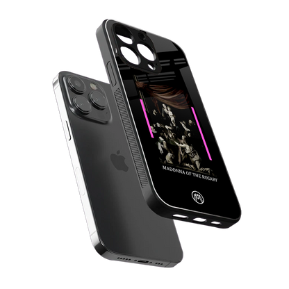 rosary icon back phone cover | glass case for iphone 14 pro