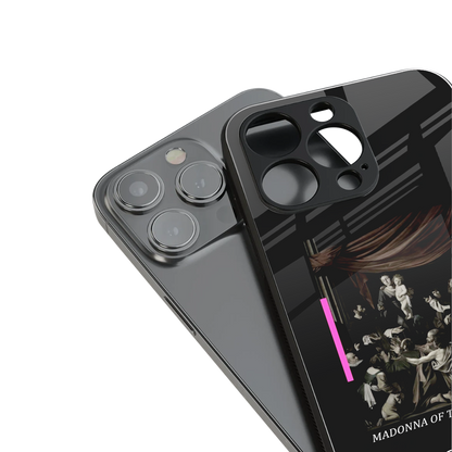 rosary icon back phone cover | glass case for iphone 14 pro max