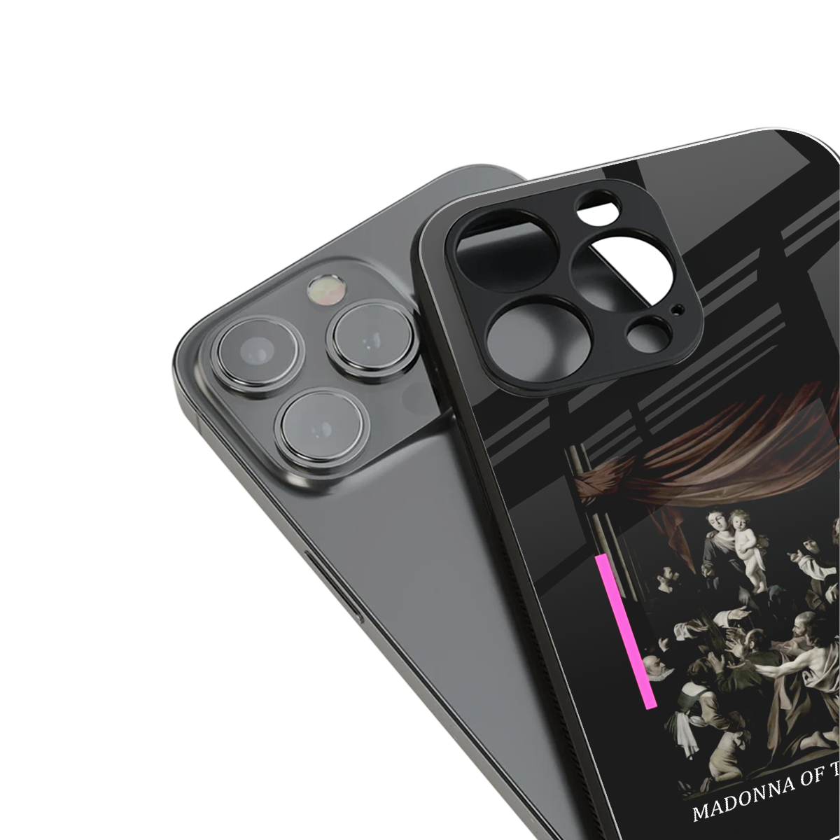 rosary icon back phone cover | glass case for iphone 15 pro max