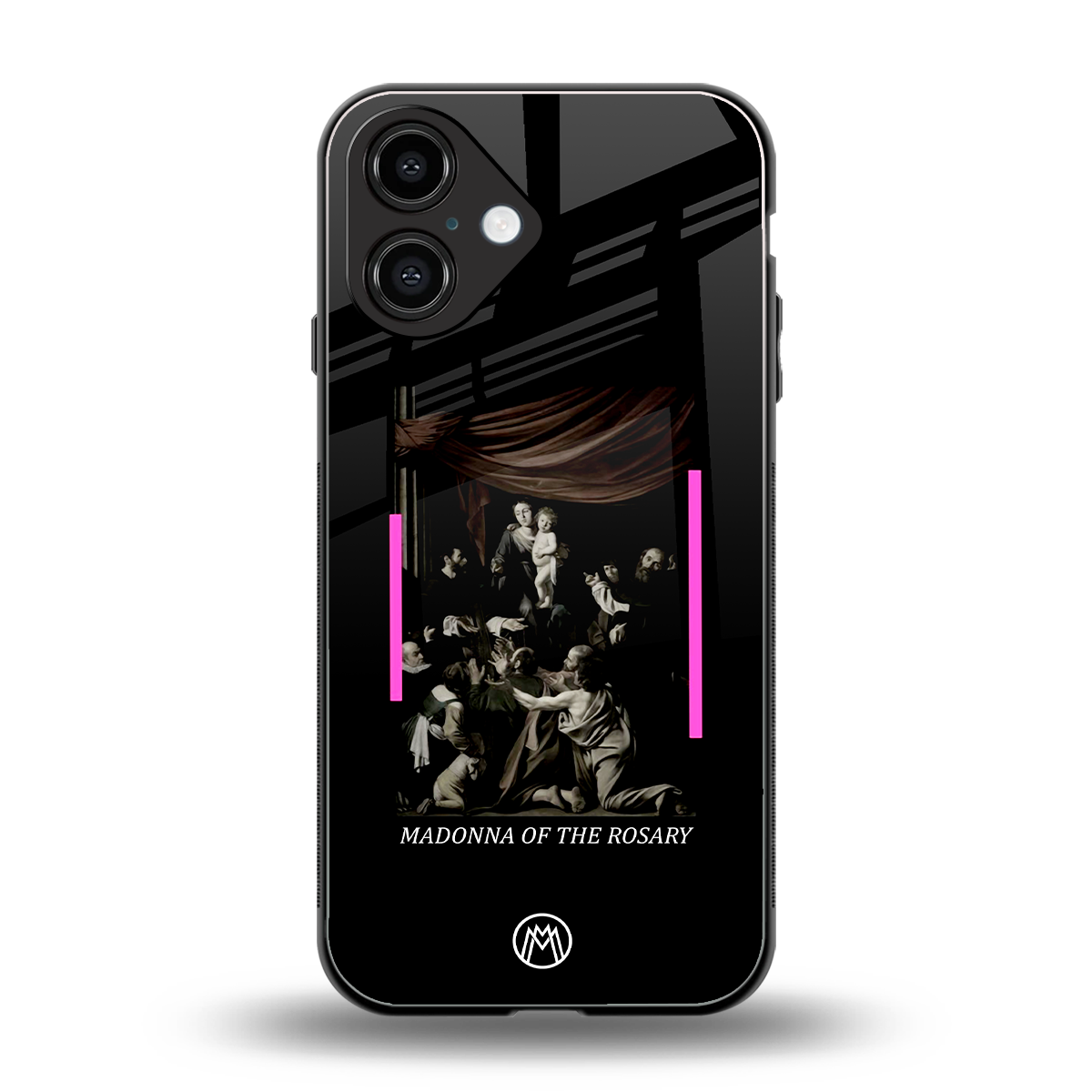 rosary icon back phone cover | glass case for iphone 16