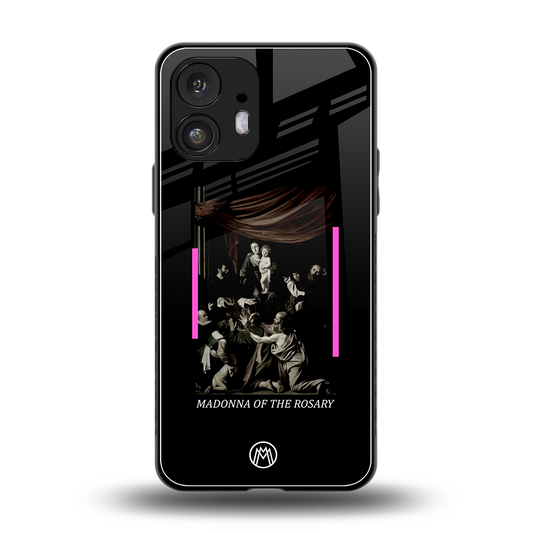rosary icon back phone cover | glass case for nothing phone 2