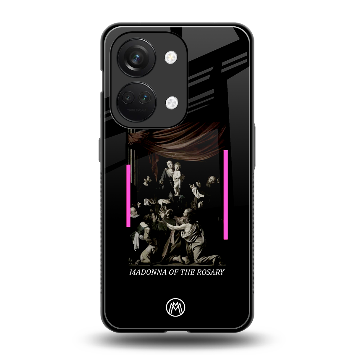 rosary icon back phone cover | glass case for oneplus nord 3