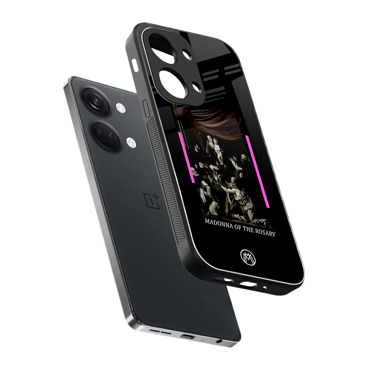 rosary icon back phone cover | glass case for oneplus nord 3