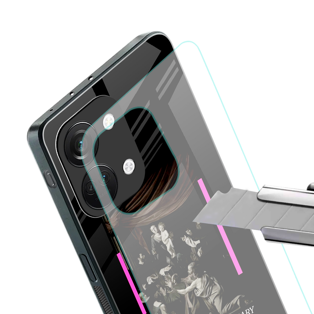 rosary icon back phone cover | glass case for oneplus nord 3