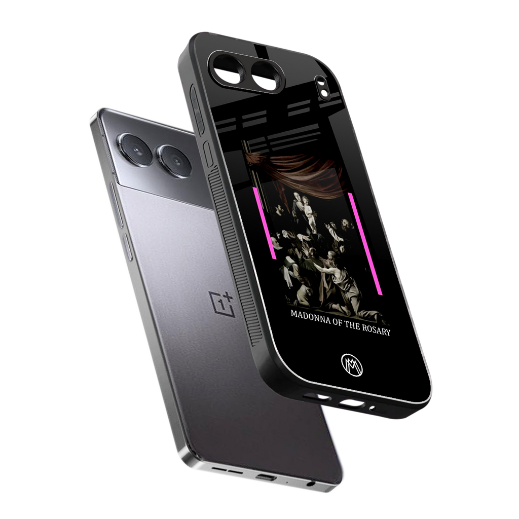 rosary icon back phone cover | glass case for oneplus nord 4