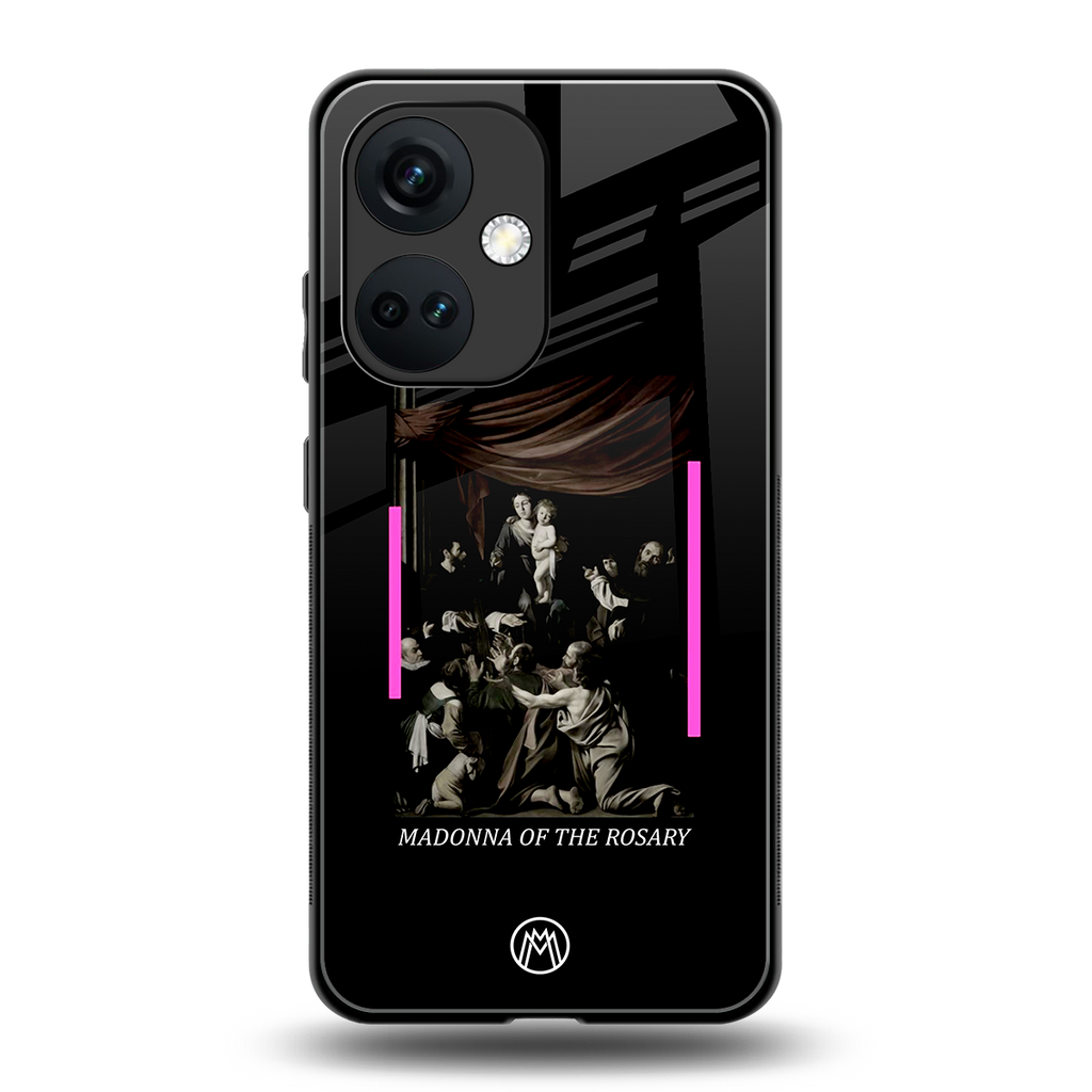 rosary icon back phone cover | glass case for oneplus nord ce 3