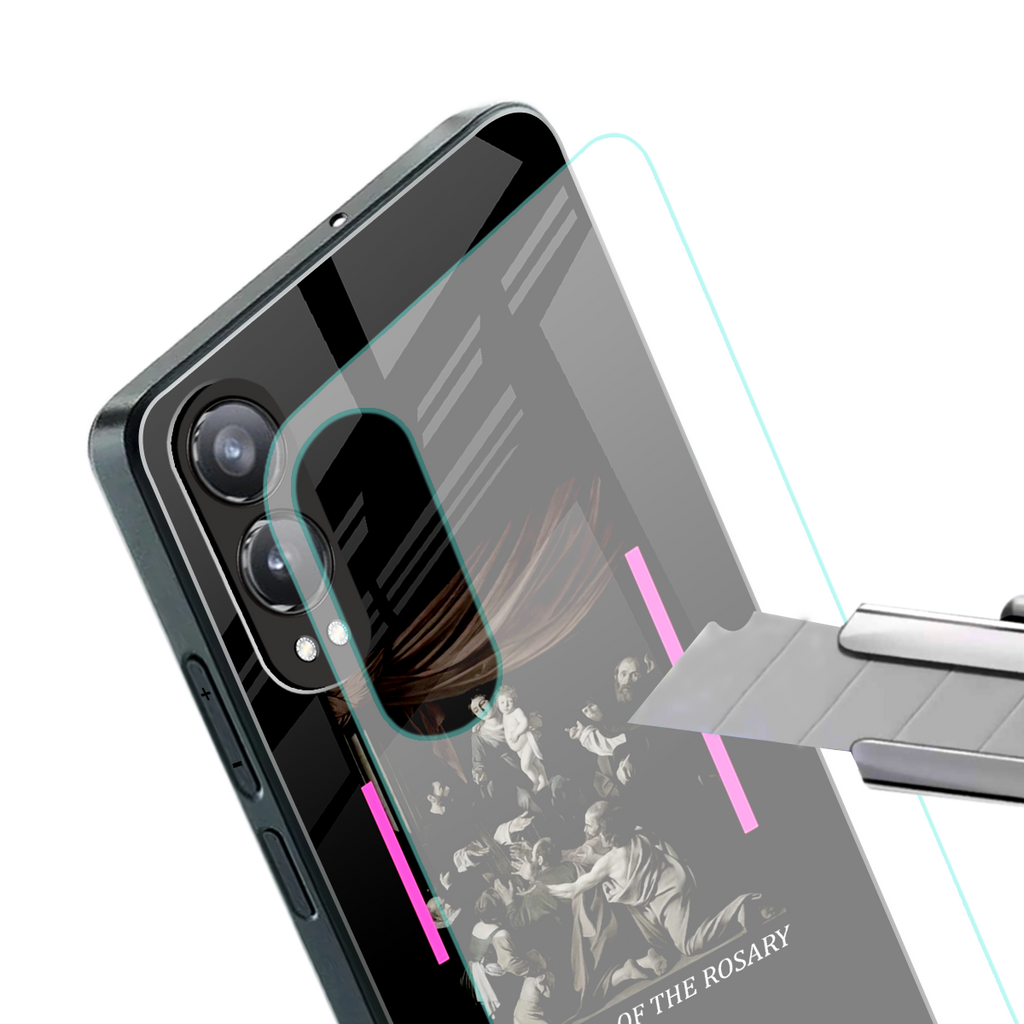 rosary icon back phone cover | glass case for oneplus nord ce 4 lite