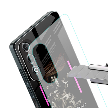 rosary icon back phone cover | glass case for oneplus nord ce 4