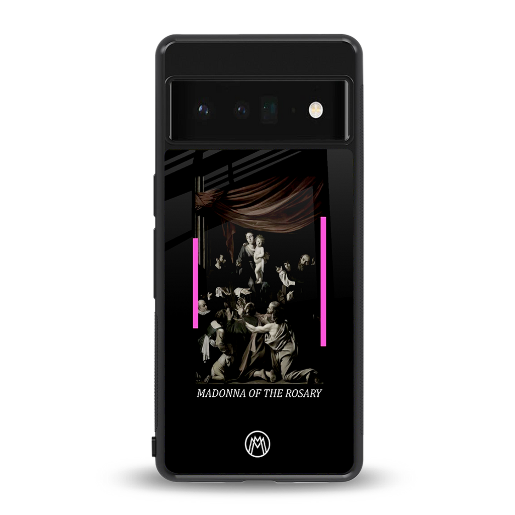 rosary icon back phone cover | glass case for google pixel 6 pro