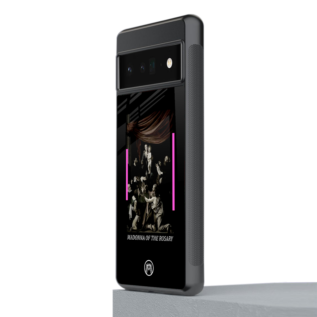 rosary icon back phone cover | glass case for google pixel 6 pro