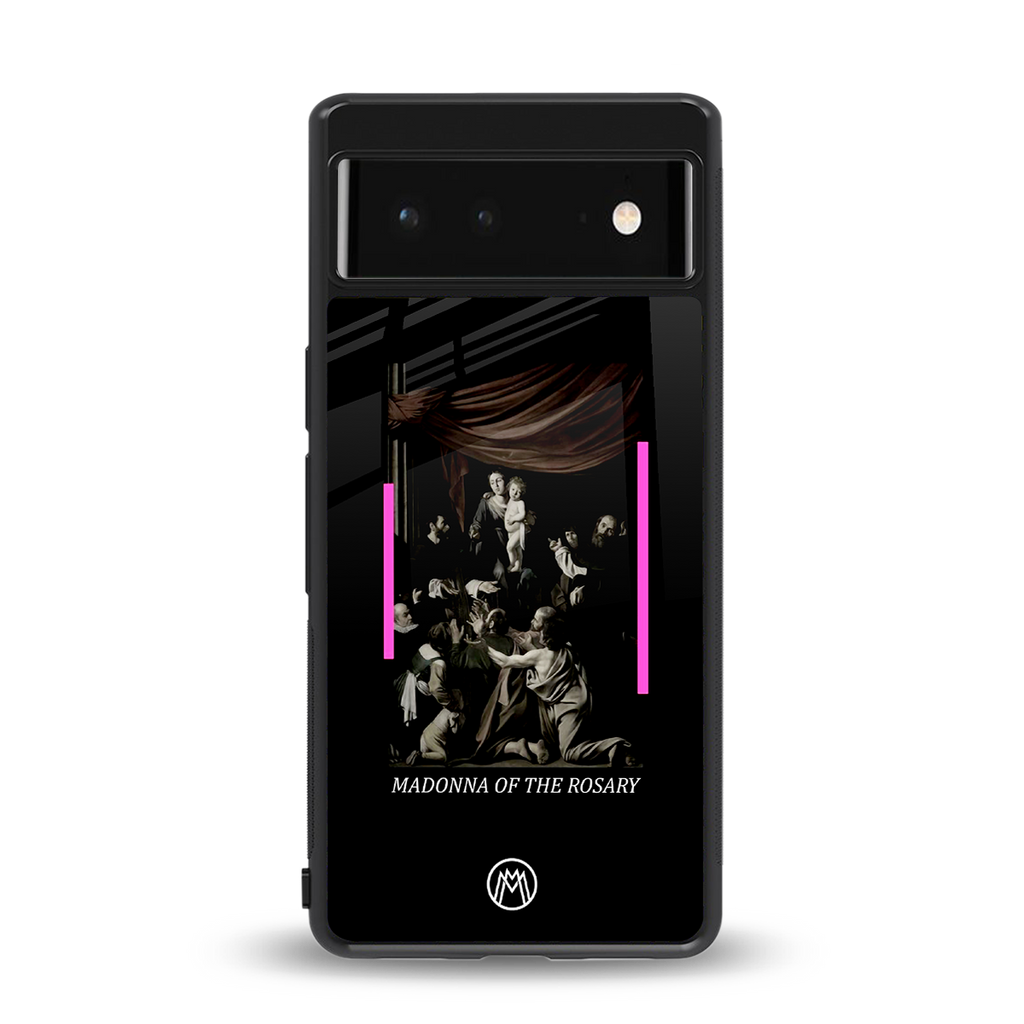 rosary icon back phone cover | glass case for google pixel 6