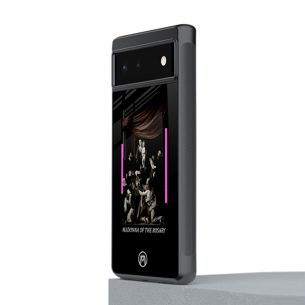 rosary icon back phone cover | glass case for google pixel 6