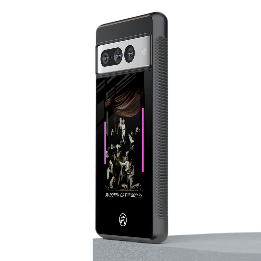 rosary icon back phone cover | glass case for google pixel 7 pro