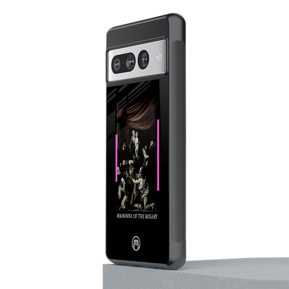 rosary icon back phone cover | glass case for google pixel 7 pro