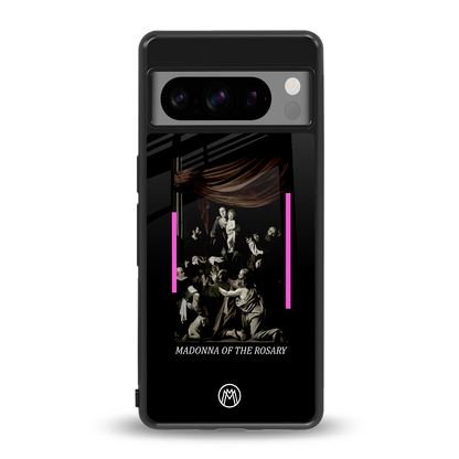 rosary icon back phone cover | glass case for google pixel 8 pro