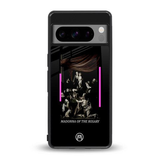 rosary icon back phone cover | glass case for google pixel 8 pro