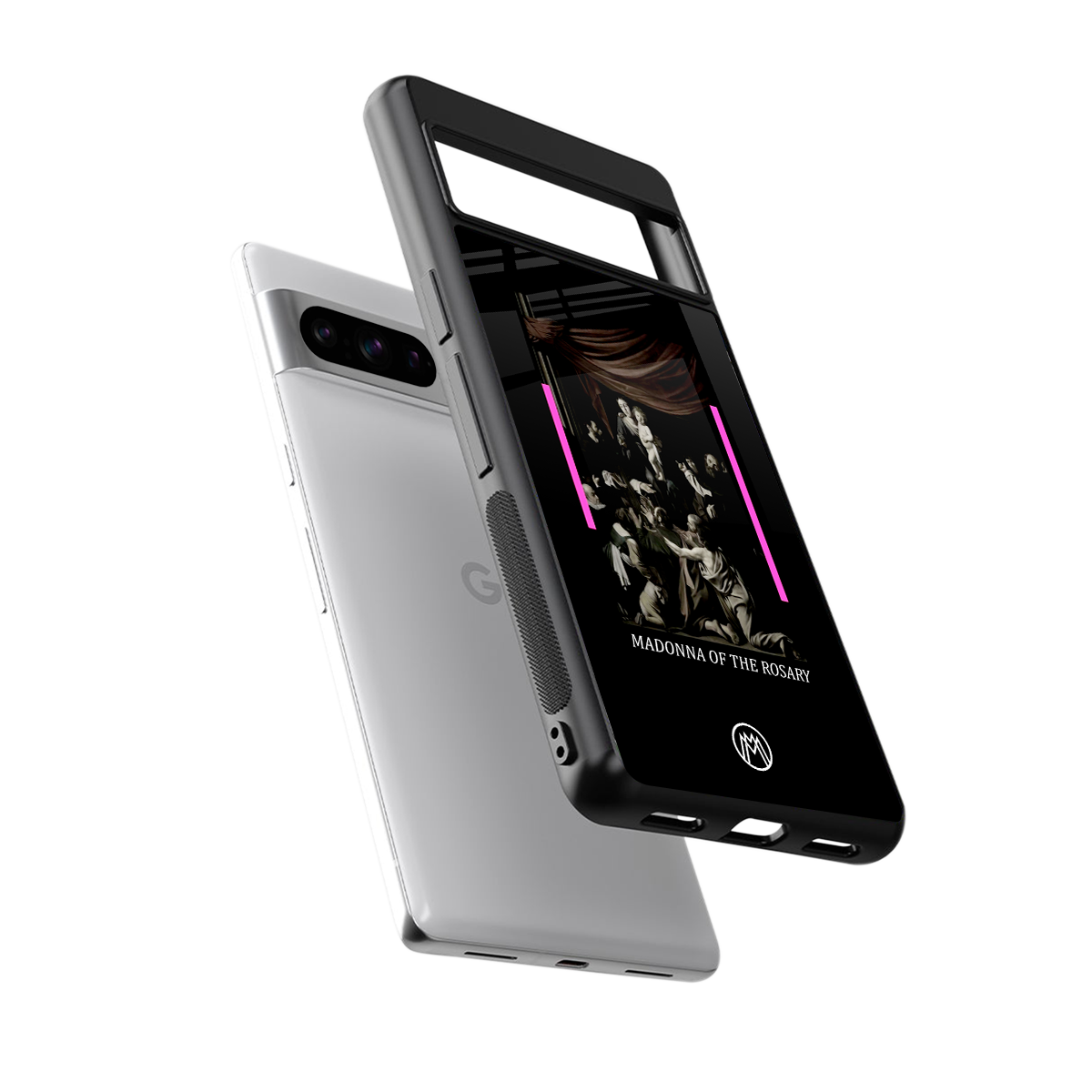 rosary icon back phone cover | glass case for google pixel 8 pro