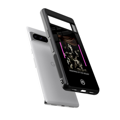 rosary icon back phone cover | glass case for google pixel 8 pro