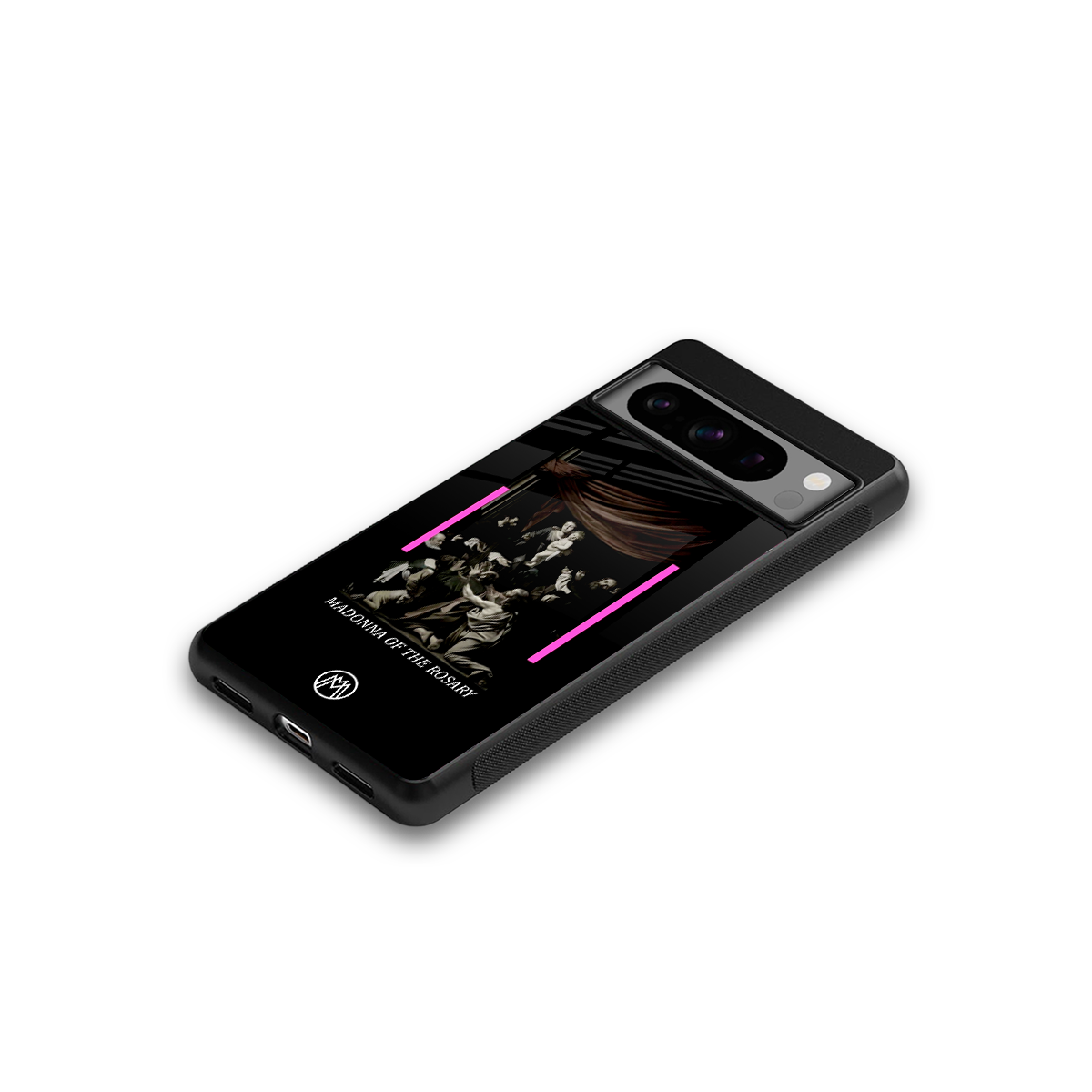 rosary icon back phone cover | glass case for google pixel 8 pro