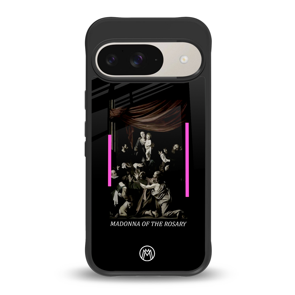 rosary icon back phone cover | glass case for google pixel 9