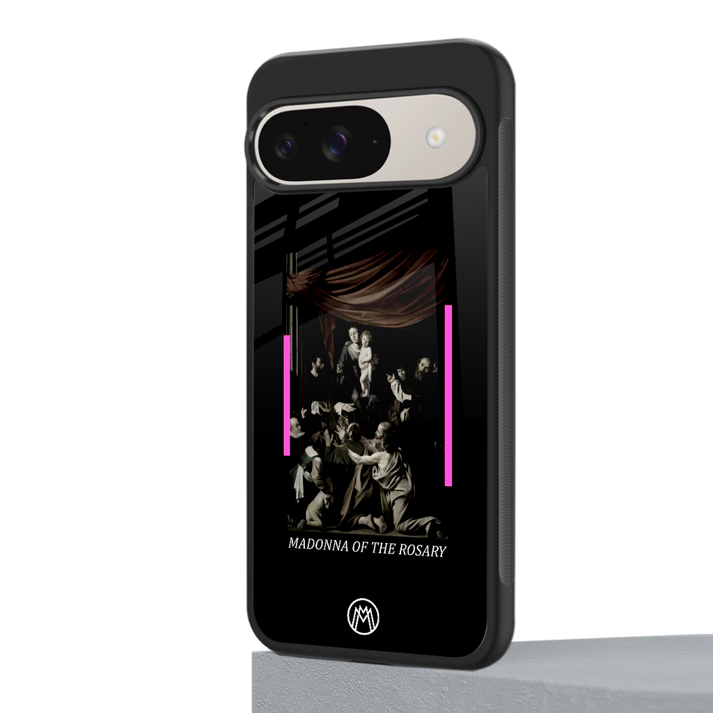 rosary icon back phone cover | glass case for google pixel 9