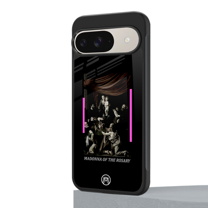 rosary icon back phone cover | glass case for google pixel 9