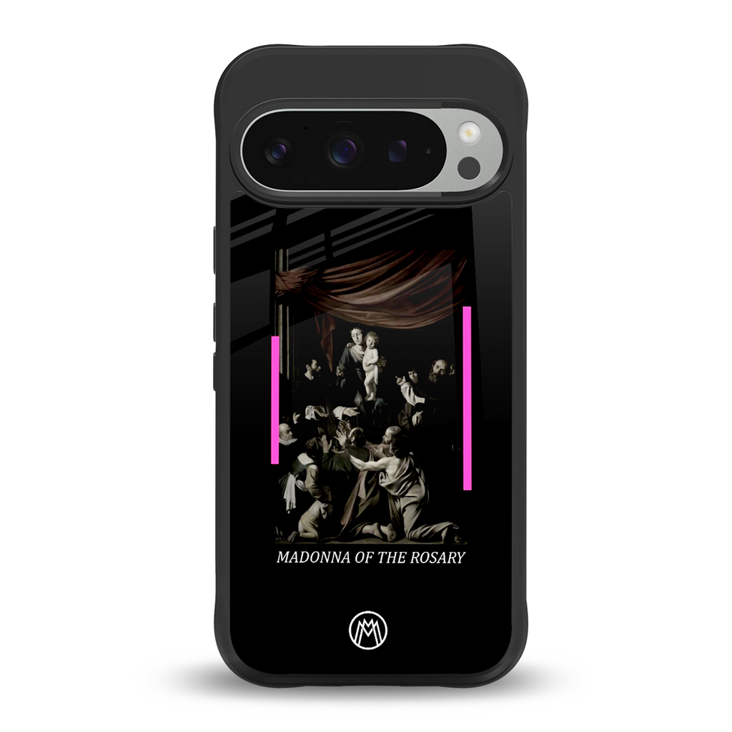 rosary icon back phone cover | glass case for google pixel 9 pro