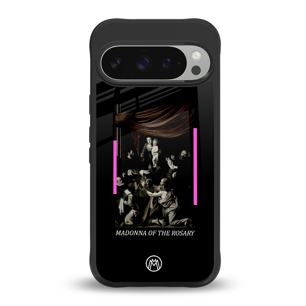 rosary icon back phone cover | glass case for google pixel 9 pro xl
