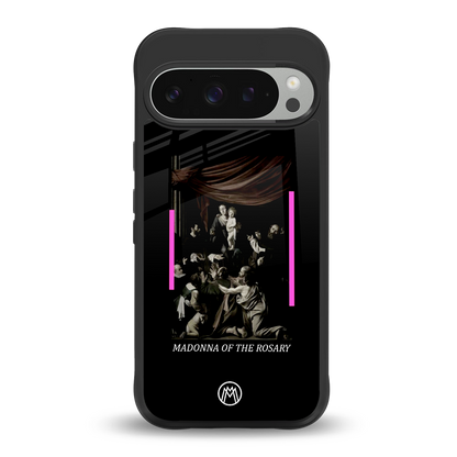 rosary icon back phone cover | glass case for google pixel 9 pro xl