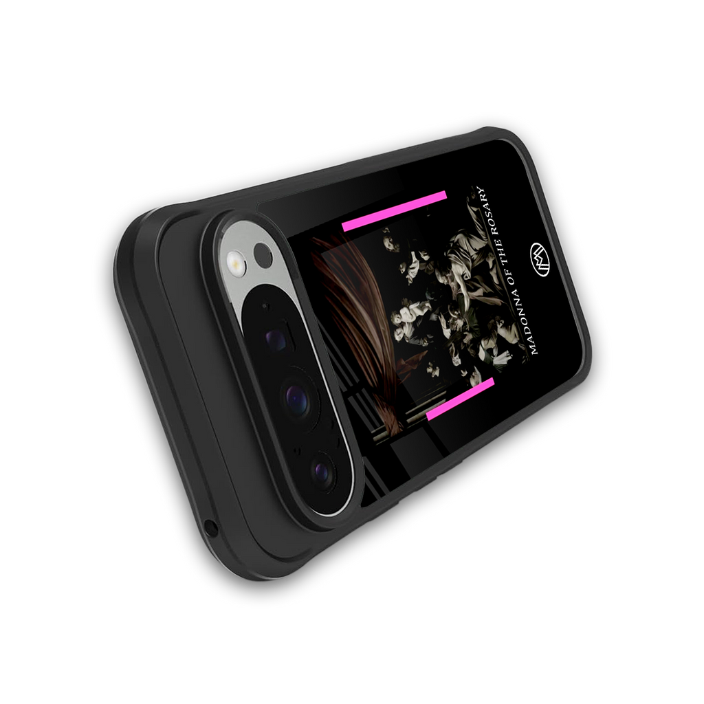 rosary icon back phone cover | glass case for google pixel 9 pro