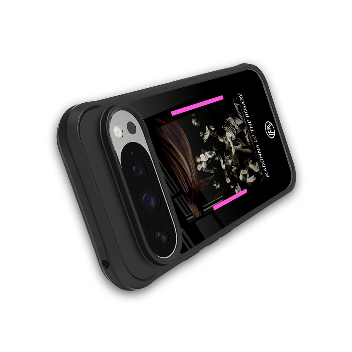 rosary icon back phone cover | glass case for google pixel 9 pro