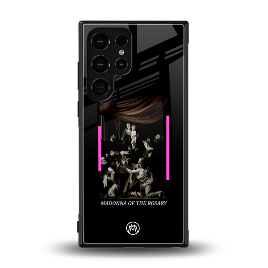 rosary icon back phone cover | glass case for samsung galaxy s24 ultra