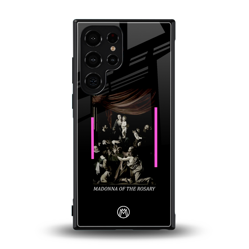rosary icon back phone cover | glass case for samsung galaxy s23 ultra