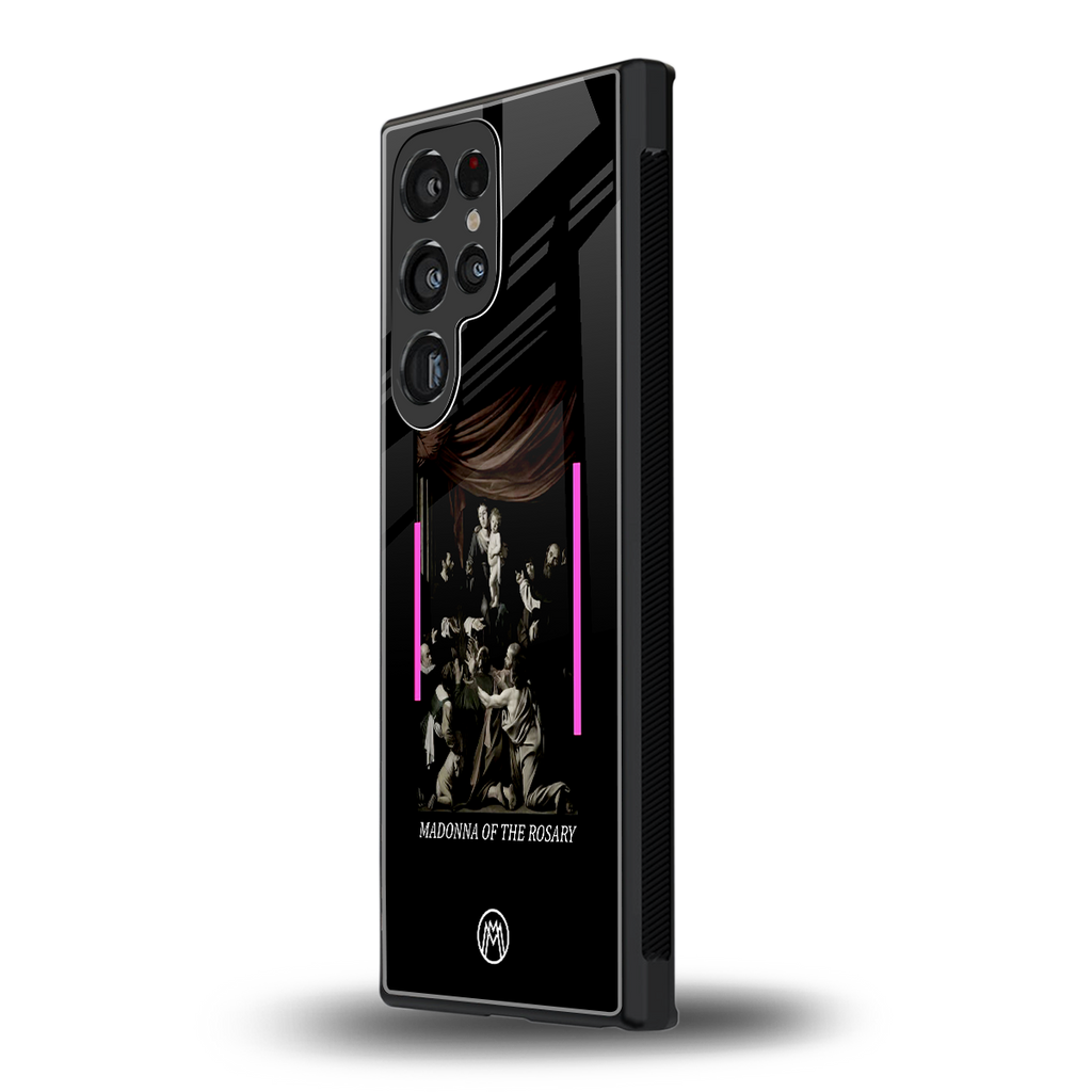 rosary icon back phone cover | glass case for samsung galaxy s23 ultra