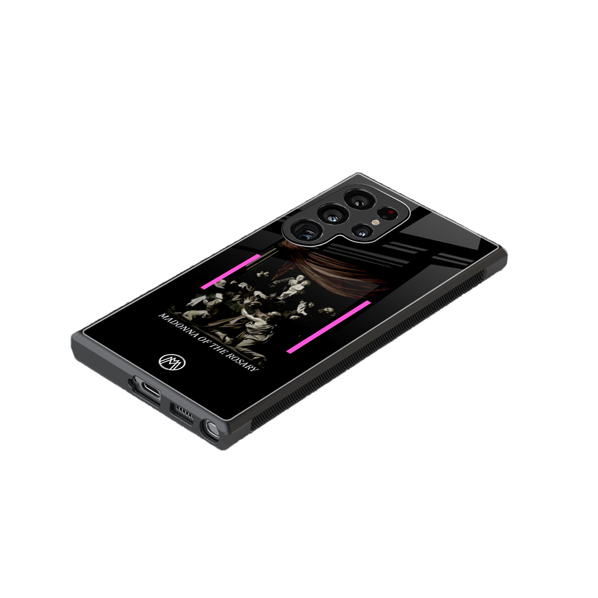 rosary icon back phone cover | glass case for samsung galaxy s24 ultra