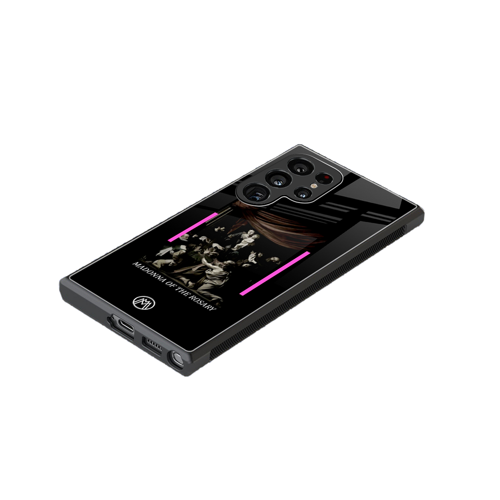 rosary icon back phone cover | glass case for samsung galaxy s23 ultra