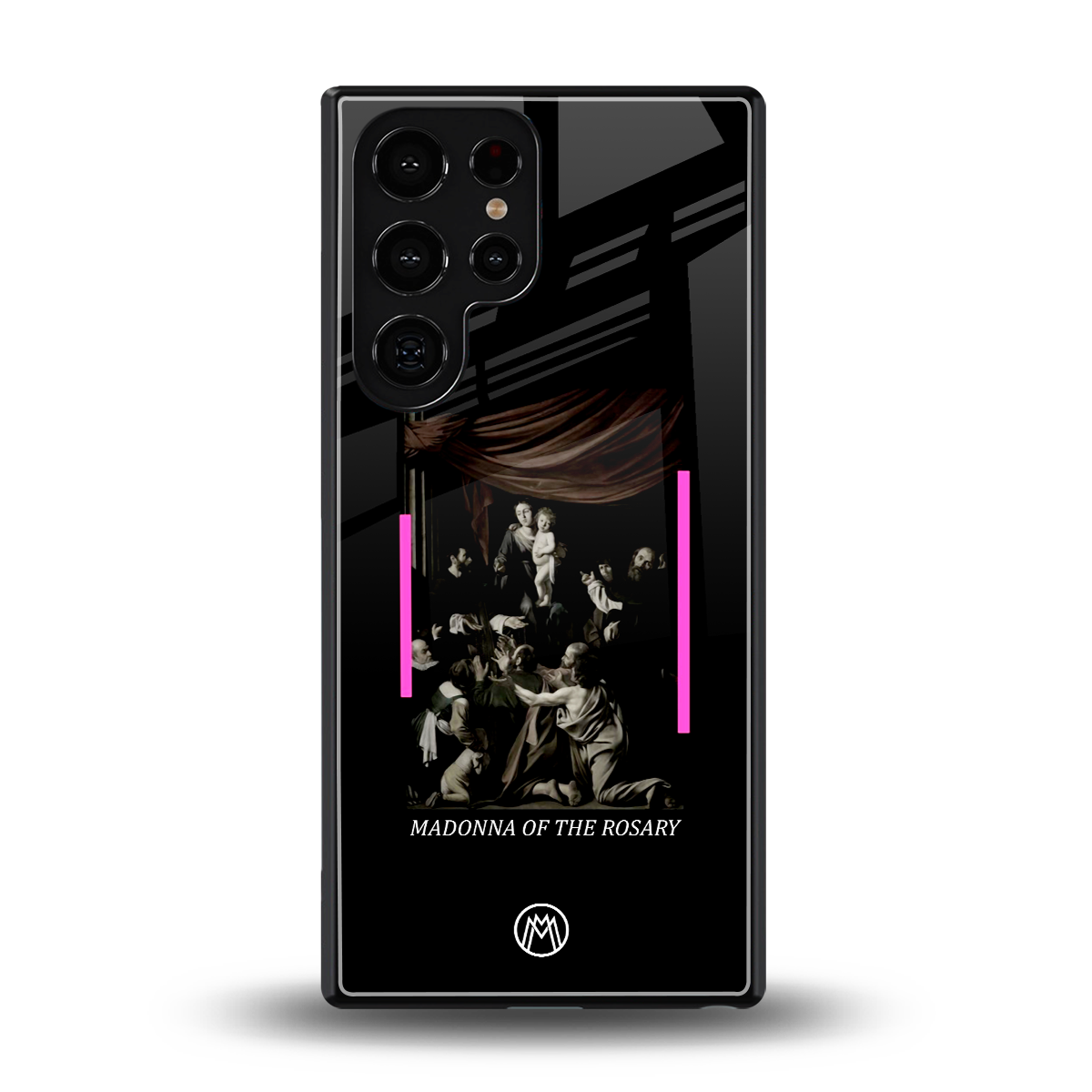 rosary icon back phone cover | glass case for samsung galaxy s25 ultra